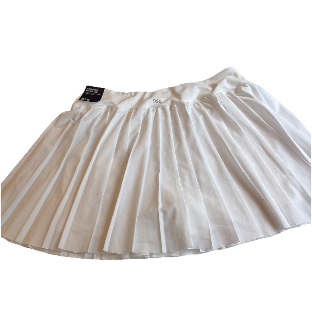 DSG Performance Skort Athletic Golf Tennis Skirt White‎ NWT Women's LARGE